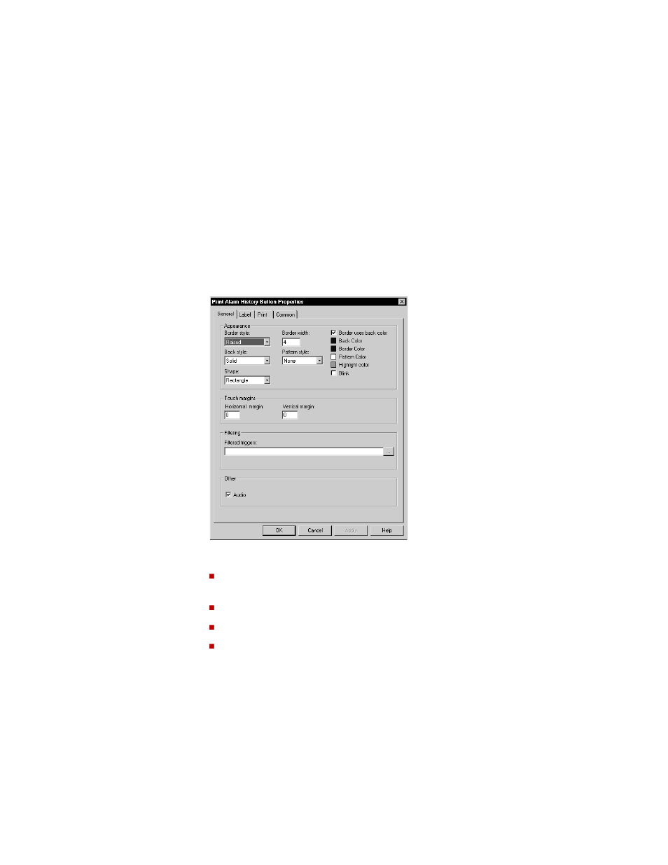 Set up print alarm history buttons, Set up print alarm history buttons -58 | Rockwell Automation FactoryTalk View Machine Edition Users Guide User Manual | Page 450 / 677