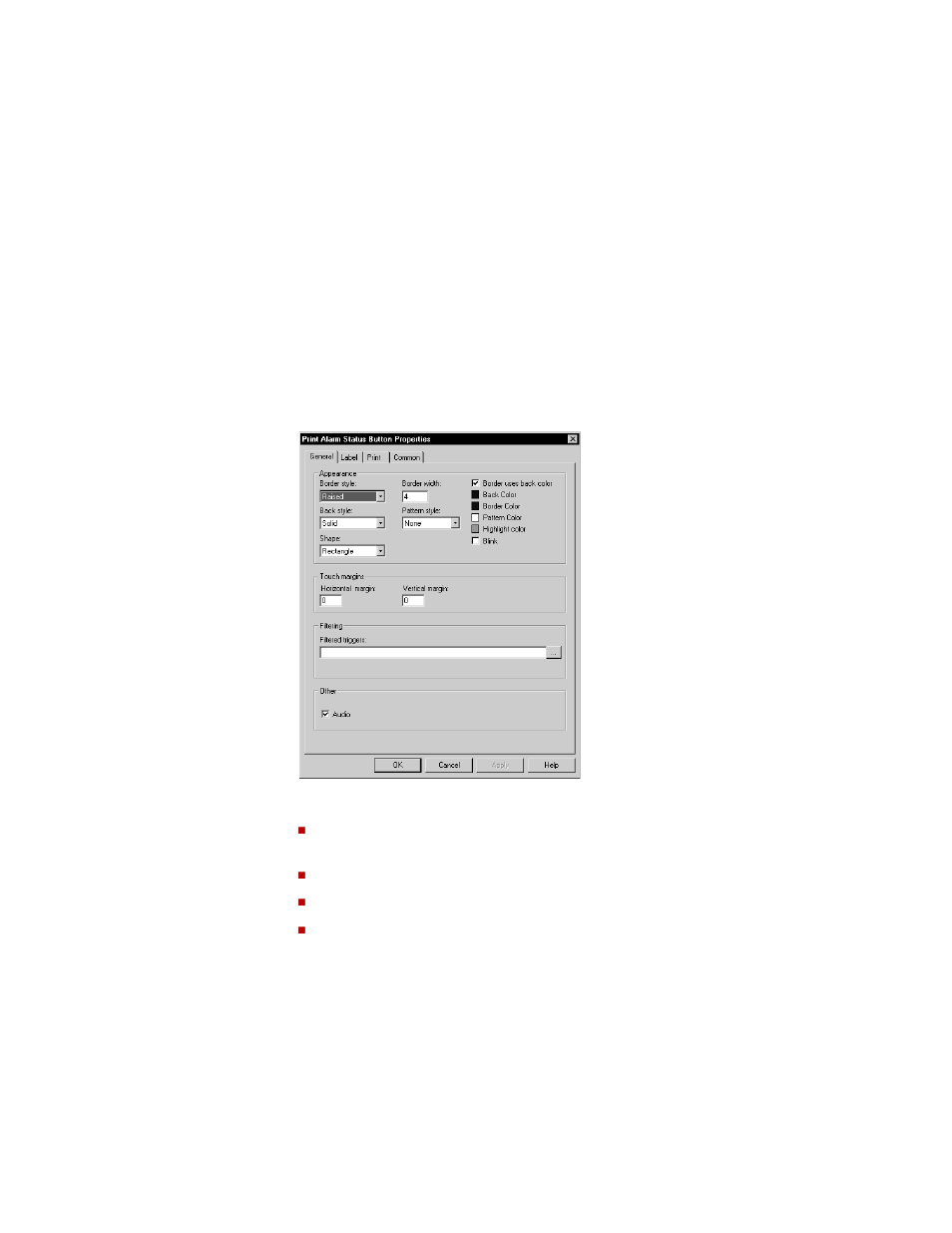 Set up print alarm status buttons, Set up print alarm status buttons -59 | Rockwell Automation FactoryTalk View Machine Edition Users Guide User Manual | Page 451 / 677