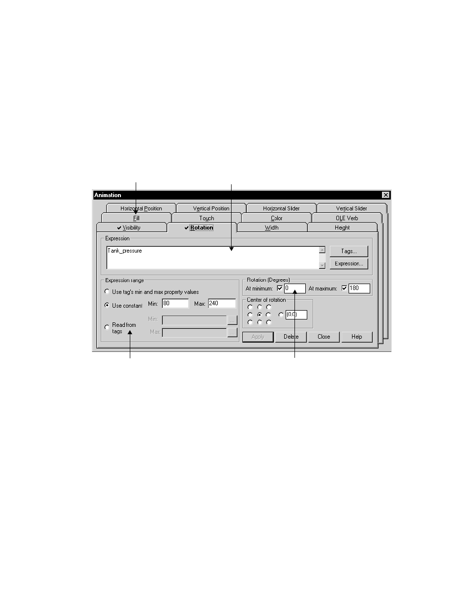 About the animation dialog box, Use object smart path to visually set animation | Rockwell Automation FactoryTalk View Machine Edition Users Guide User Manual | Page 462 / 677