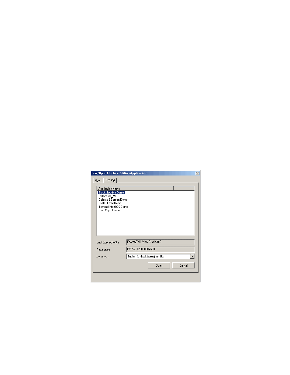 Open applications, Open applications -7 | Rockwell Automation FactoryTalk View Machine Edition Users Guide User Manual | Page 65 / 677