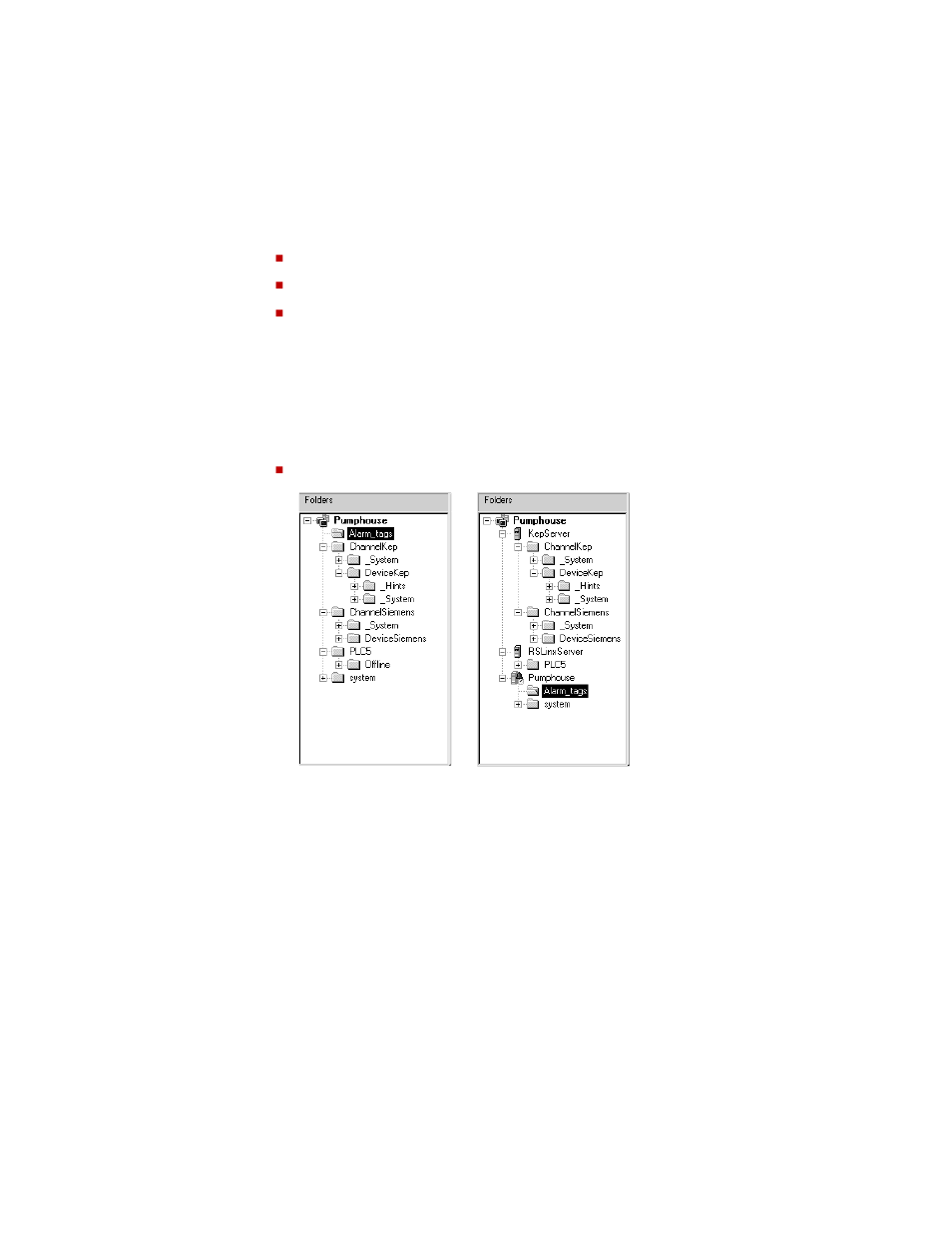 Show server names, Browse for off-line tags, Show server names -7 | Browse for off-line tags -7 | Rockwell Automation FactoryTalk View Machine Edition Users Guide User Manual | Page 91 / 677