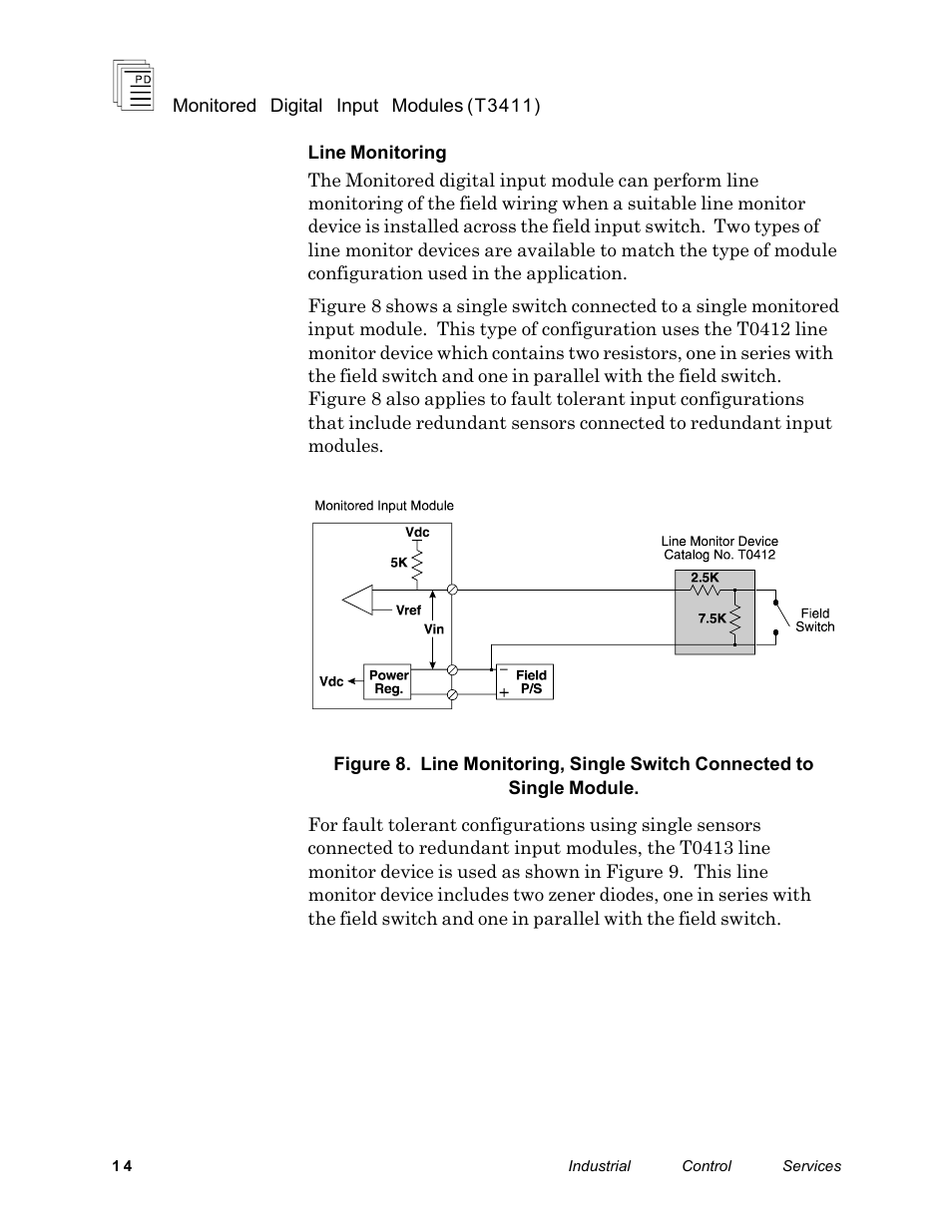 Rockwell Automation T3411 ICS Regent Monitored Digital Input Modules User Manual | Page 14 / 26