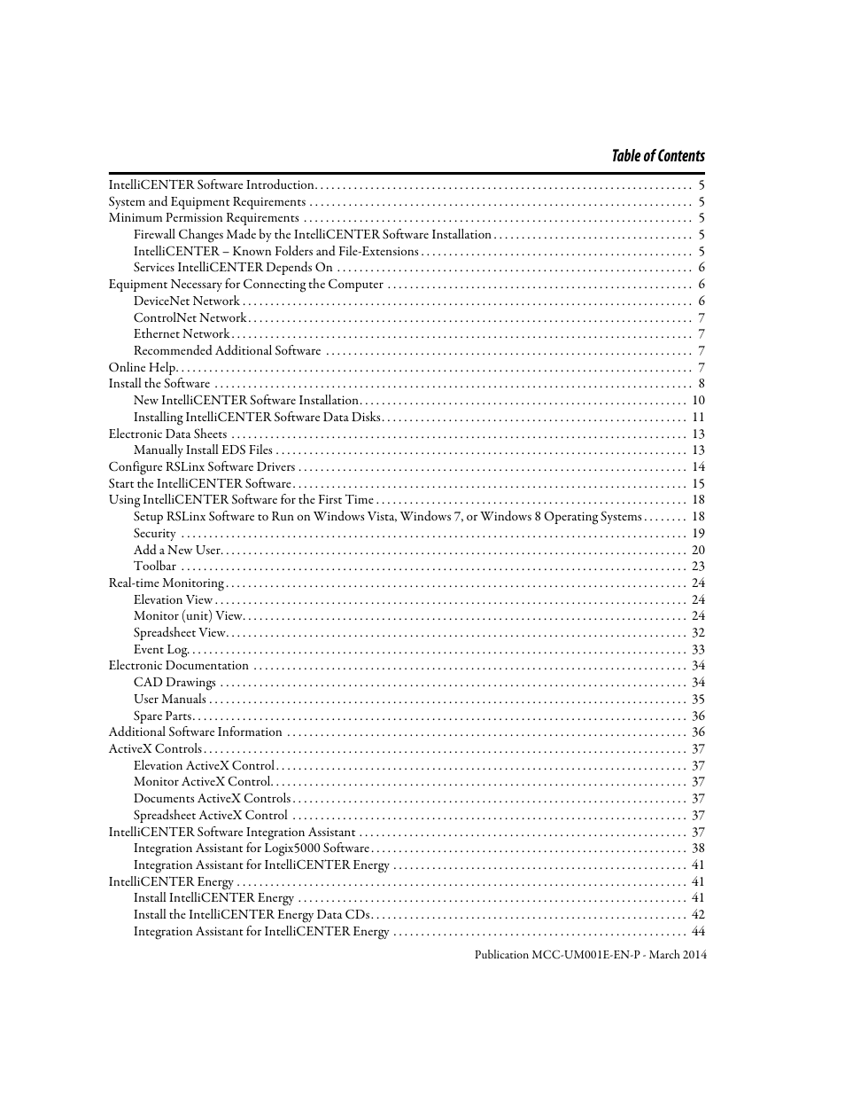 Rockwell Automation 2500 IntelliCENTER Software User Manual | Page 3 / 60