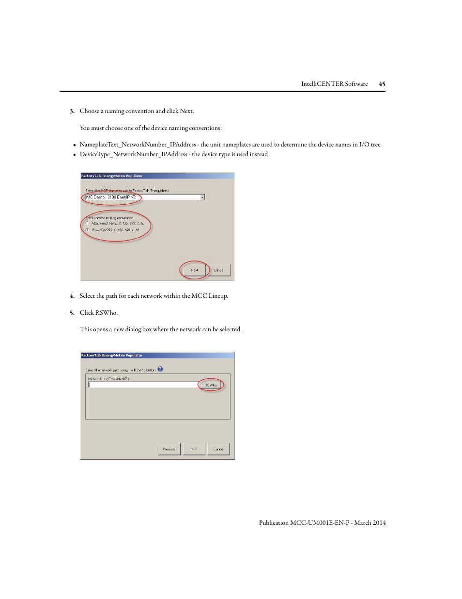 Rockwell Automation 2500 IntelliCENTER Software User Manual | Page 45 / 60