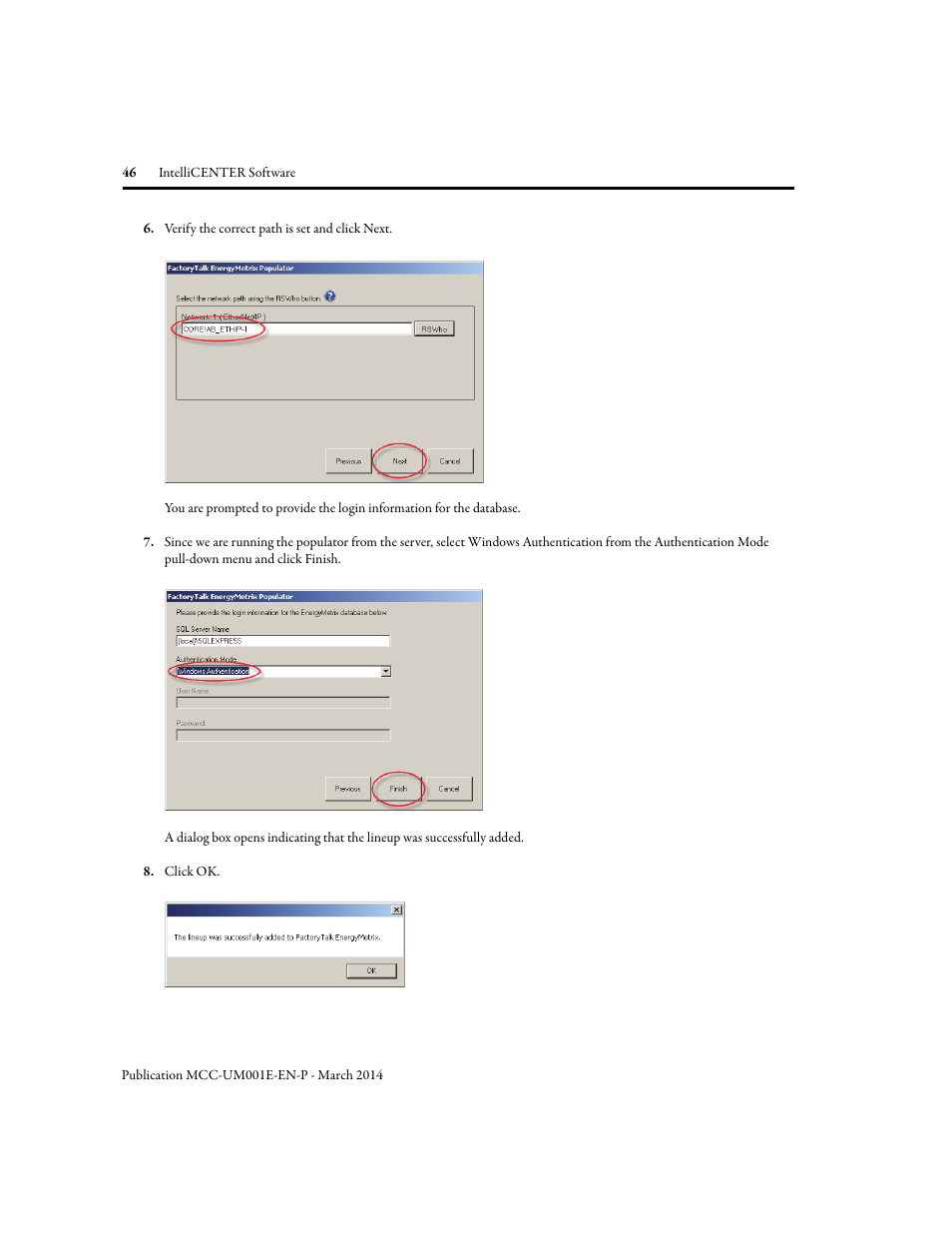 Rockwell Automation 2500 IntelliCENTER Software User Manual | Page 46 / 60