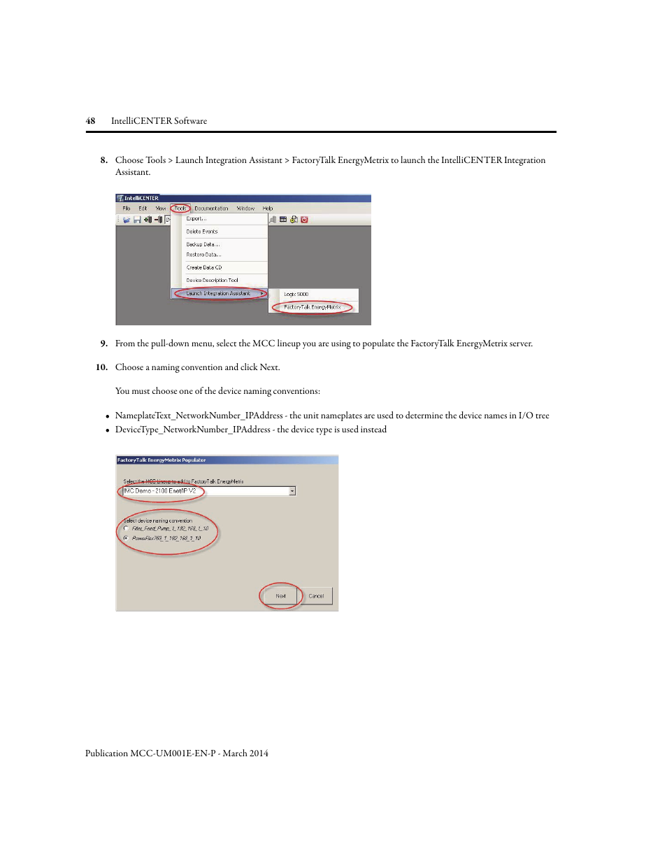 Rockwell Automation 2500 IntelliCENTER Software User Manual | Page 48 / 60
