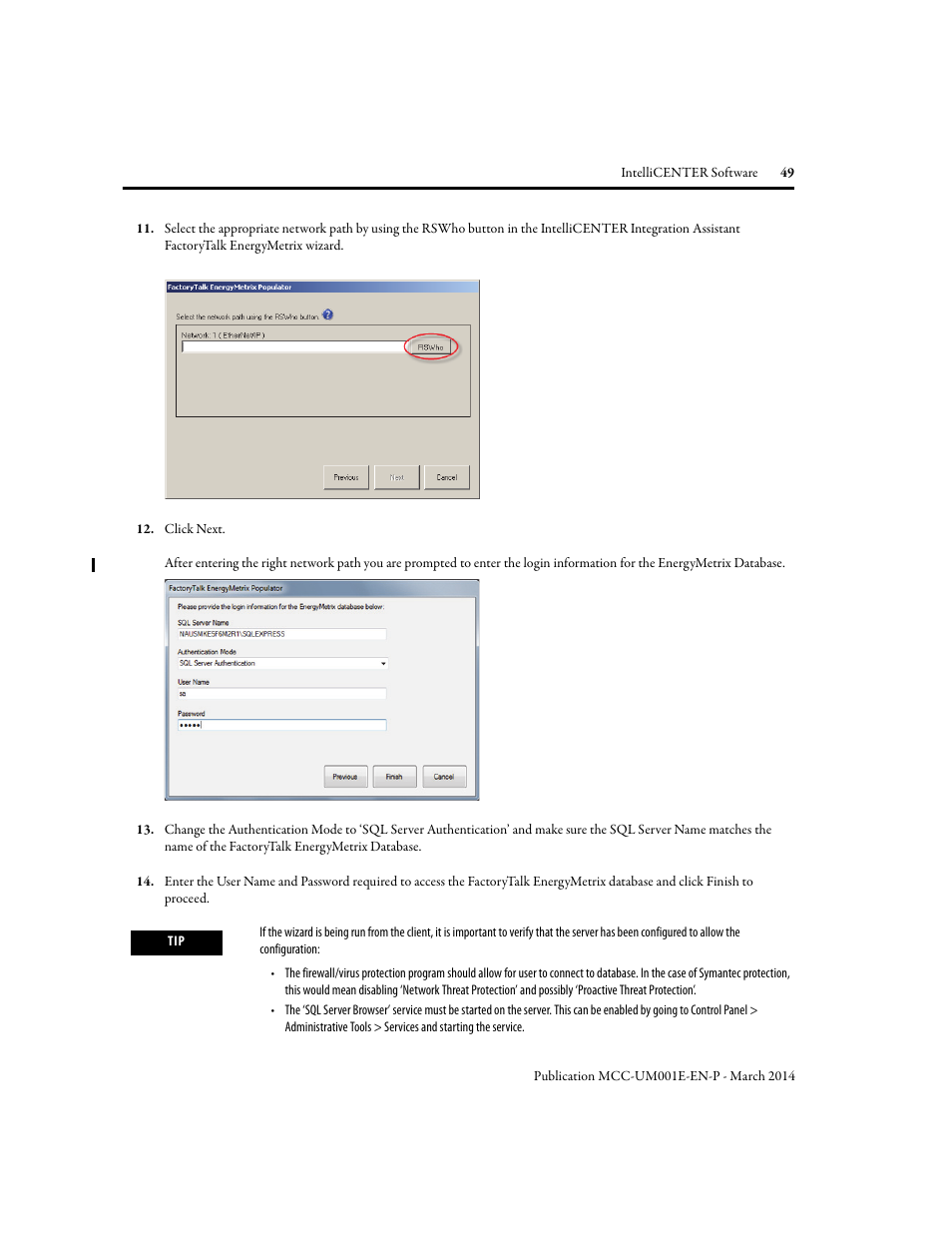 Rockwell Automation 2500 IntelliCENTER Software User Manual | Page 49 / 60