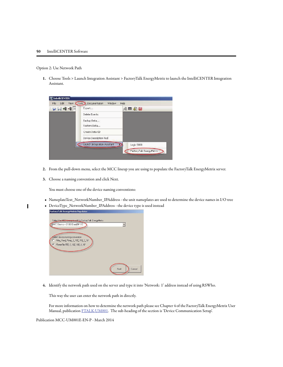 Rockwell Automation 2500 IntelliCENTER Software User Manual | Page 50 / 60