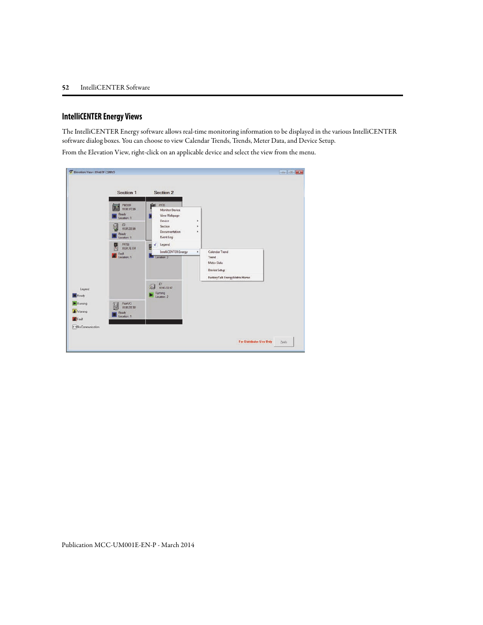 Intellicenter energy views | Rockwell Automation 2500 IntelliCENTER Software User Manual | Page 52 / 60