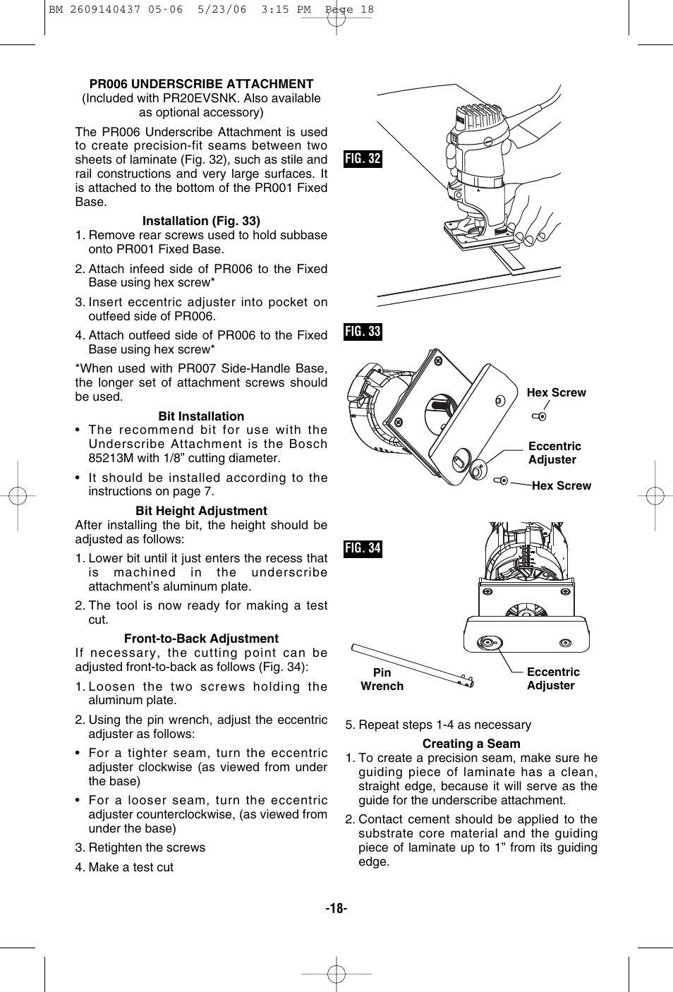 Bosch PR10E User Manual | Page 18 / 64