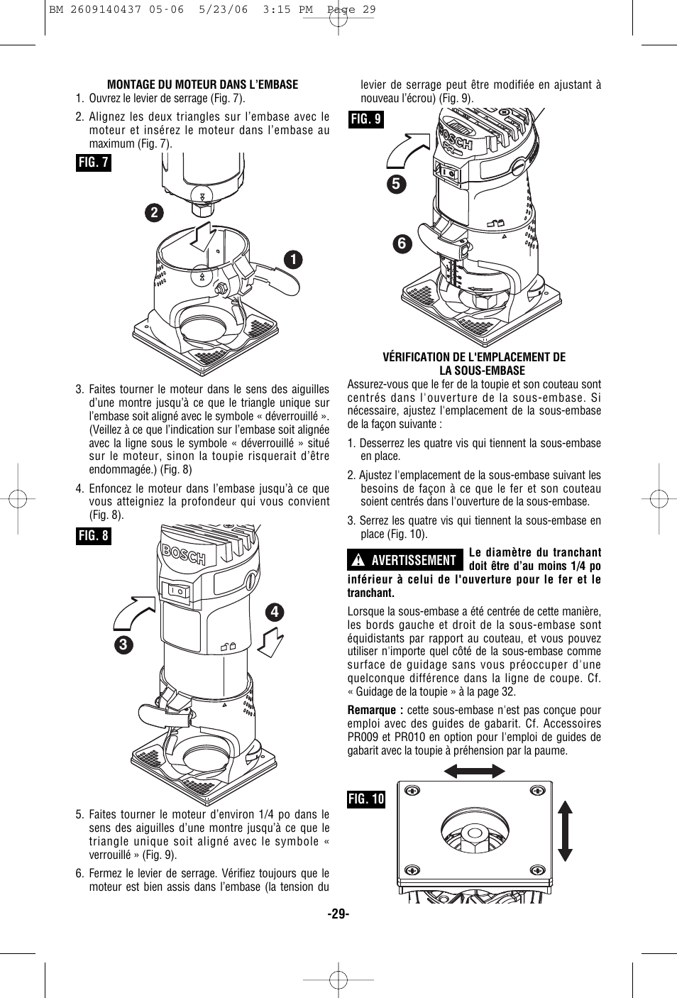 Bosch PR10E User Manual | Page 29 / 64