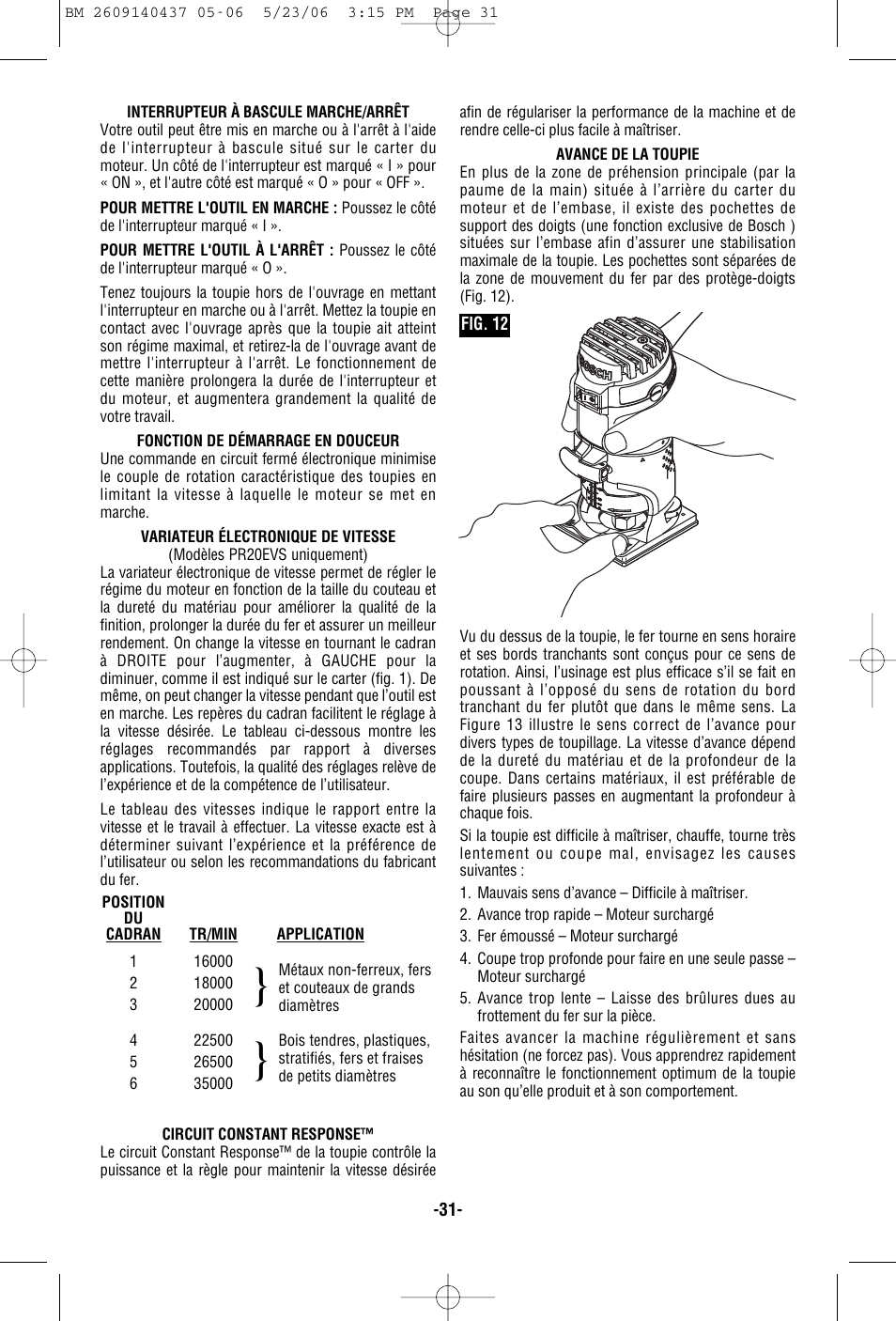 Bosch PR10E User Manual | Page 31 / 64