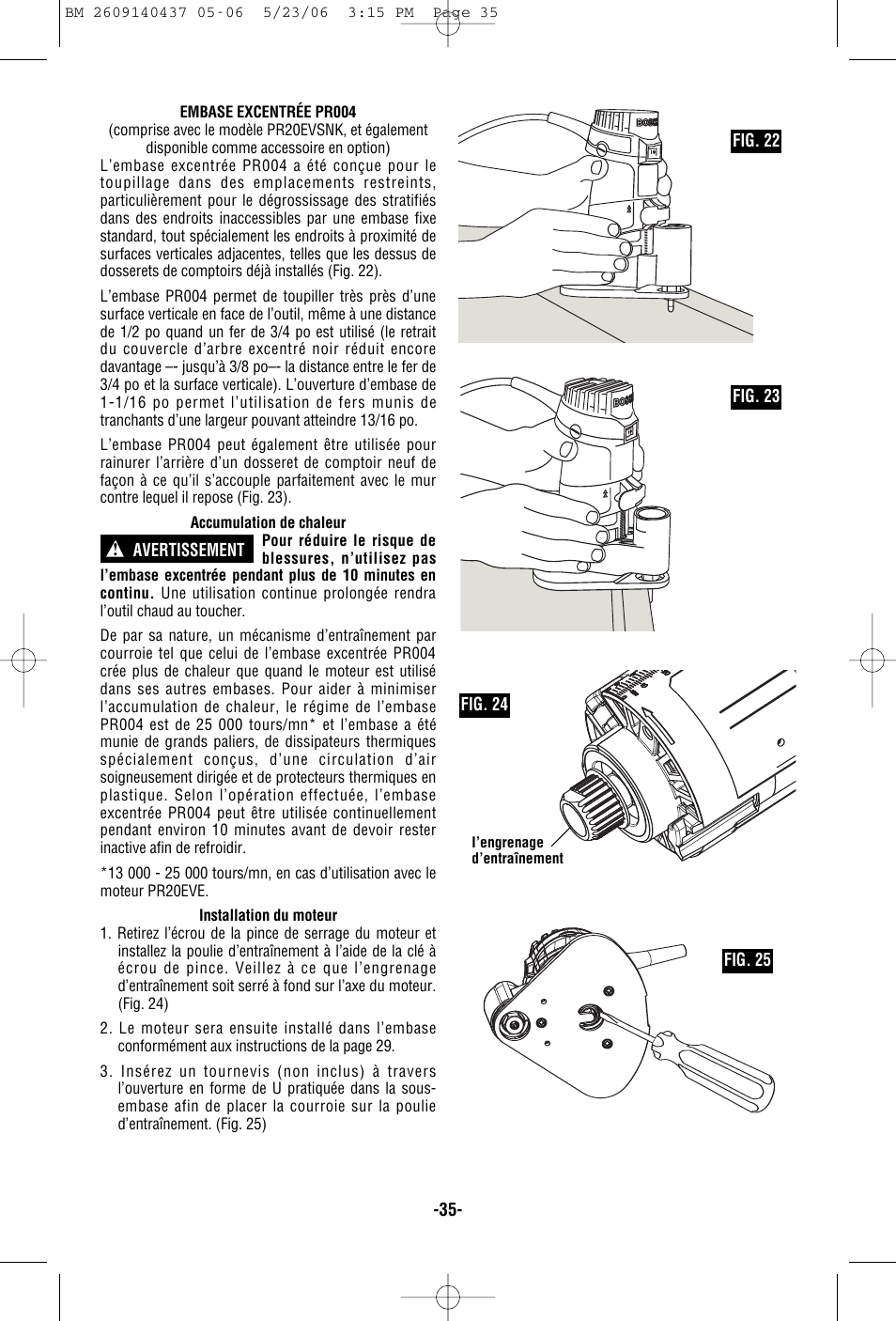 Bosch PR10E User Manual | Page 35 / 64