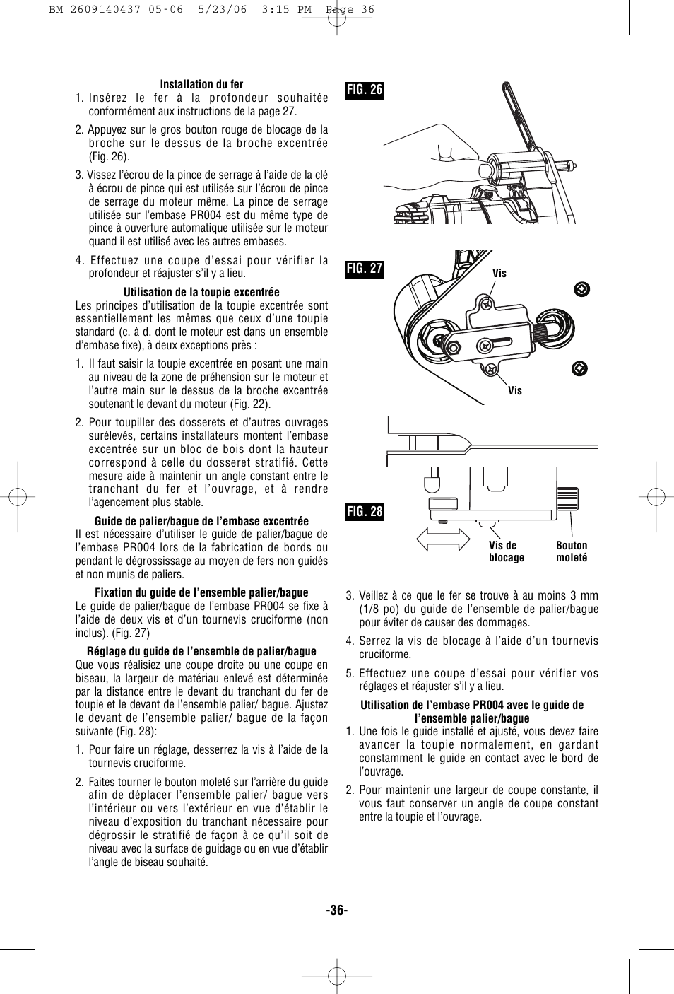 Bosch PR10E User Manual | Page 36 / 64