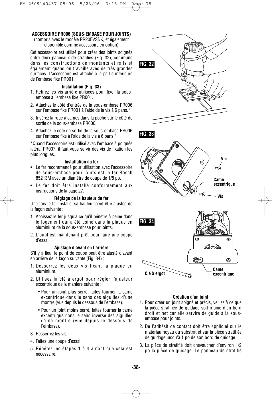 Bosch PR10E User Manual | Page 38 / 64