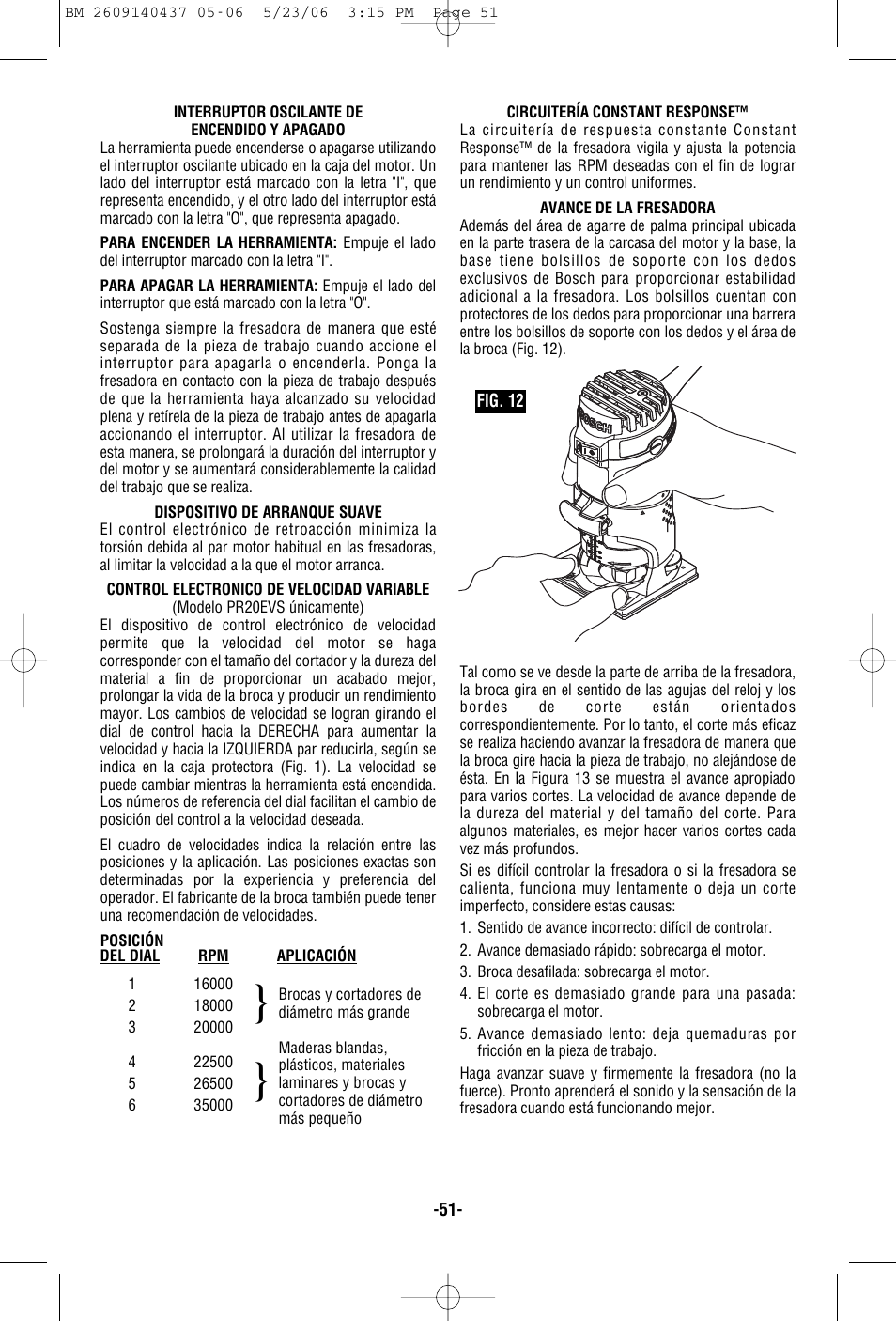 Bosch PR10E User Manual | Page 51 / 64