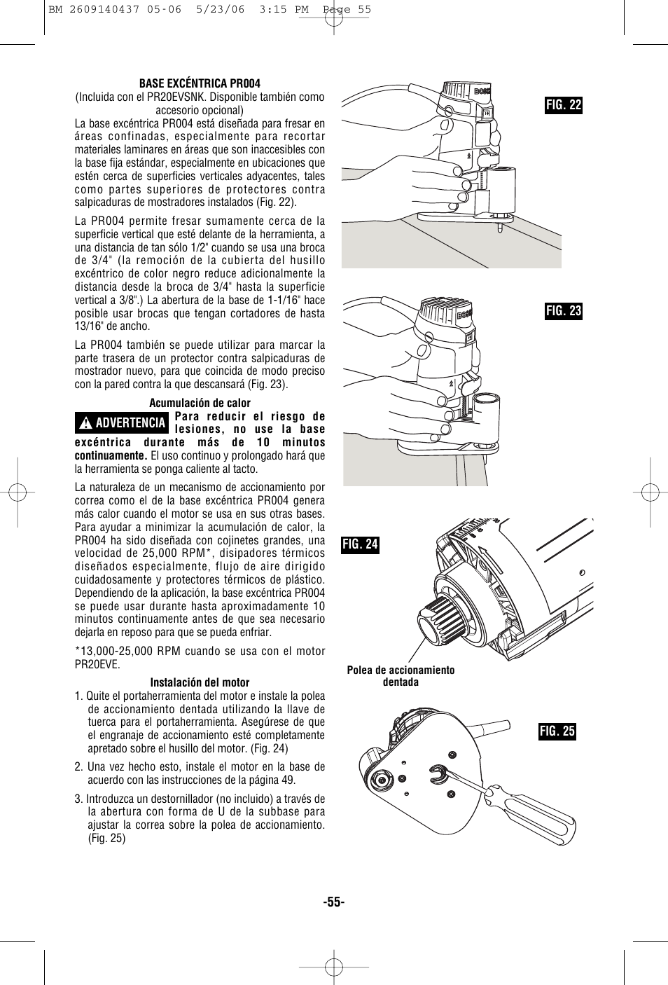 Bosch PR10E User Manual | Page 55 / 64