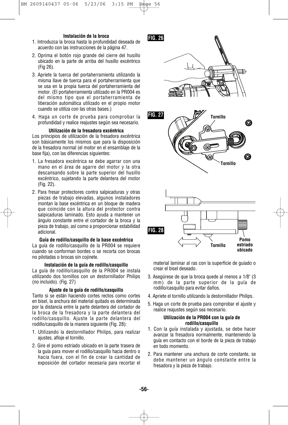 Bosch PR10E User Manual | Page 56 / 64