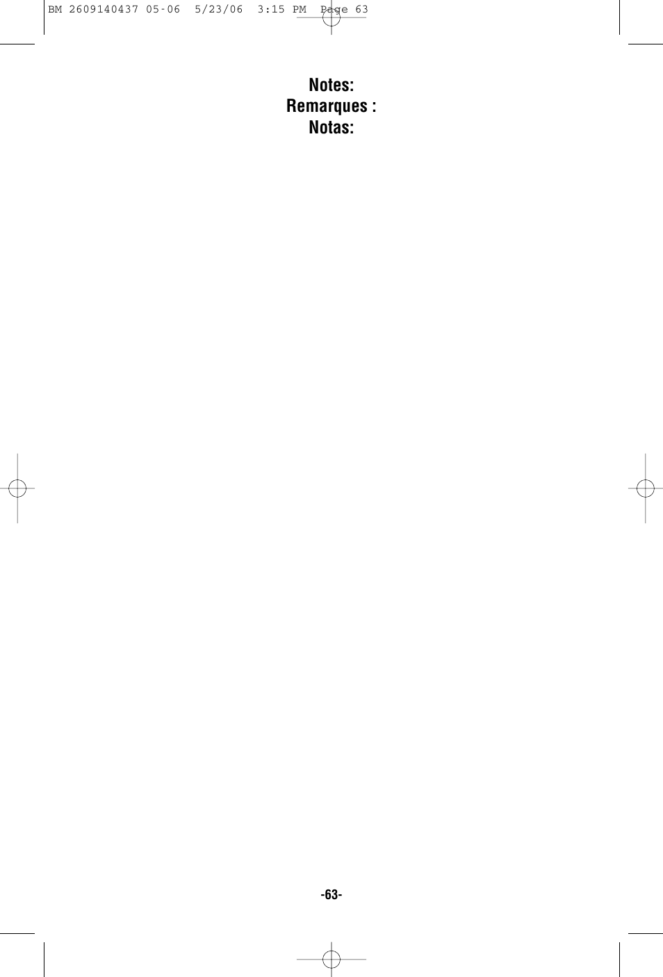 Bosch PR10E User Manual | Page 63 / 64