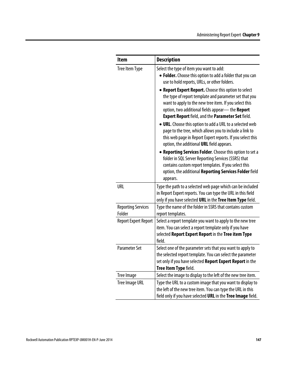 Rockwell Automation FactoryTalk Report Expert User Guide User Manual | Page 147 / 182