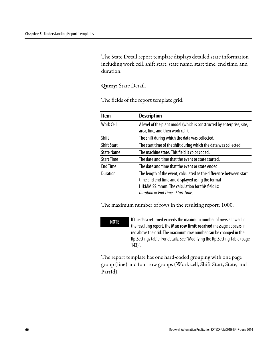 Rockwell Automation FactoryTalk Report Expert User Guide User Manual | Page 66 / 182