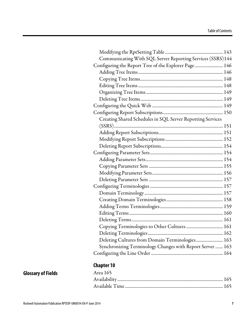 Rockwell Automation FactoryTalk Report Expert User Guide User Manual | Page 7 / 182