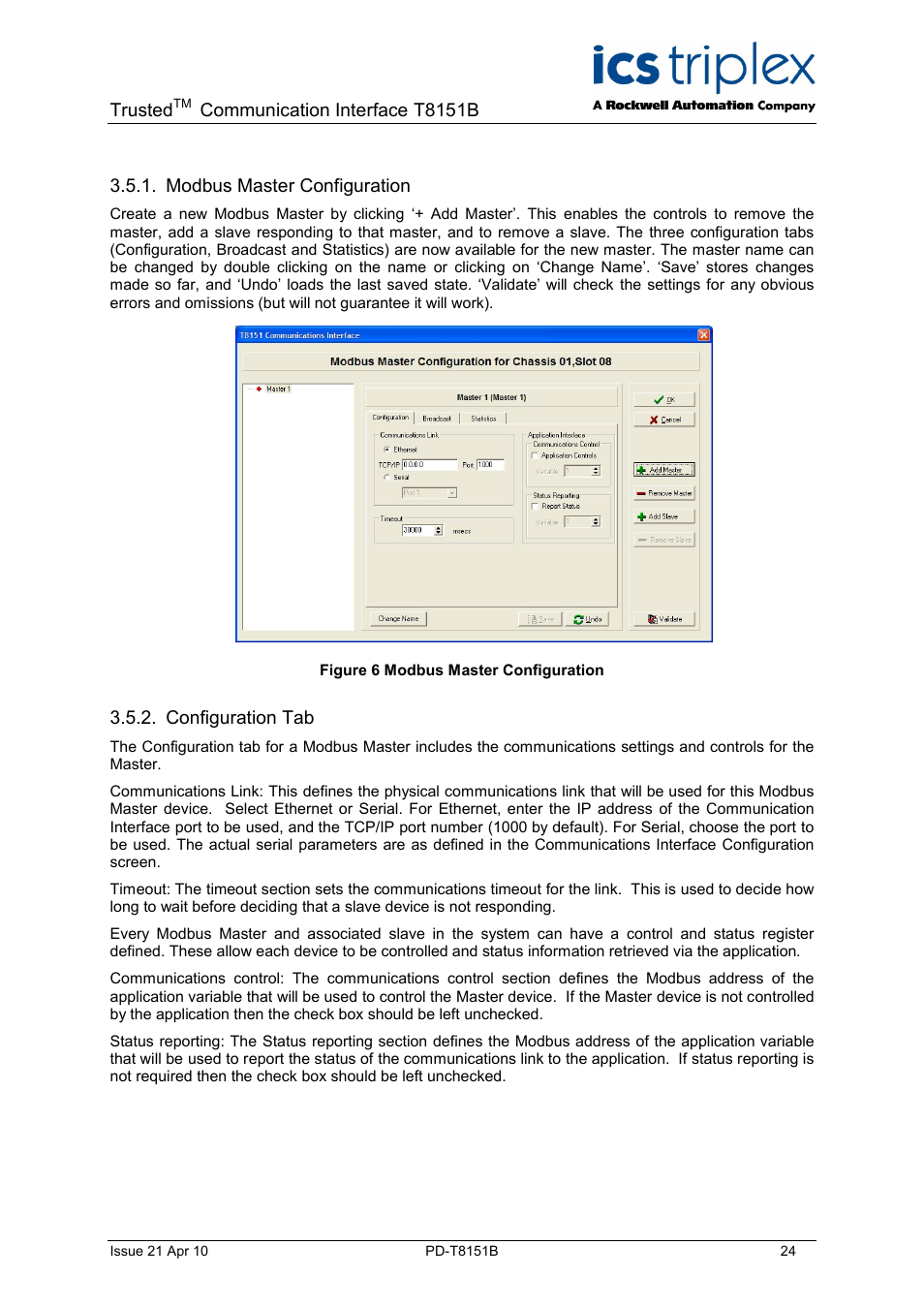 Rockwell Automation T8xxx Trusted Communications Interface User Manual | Page 24 / 68