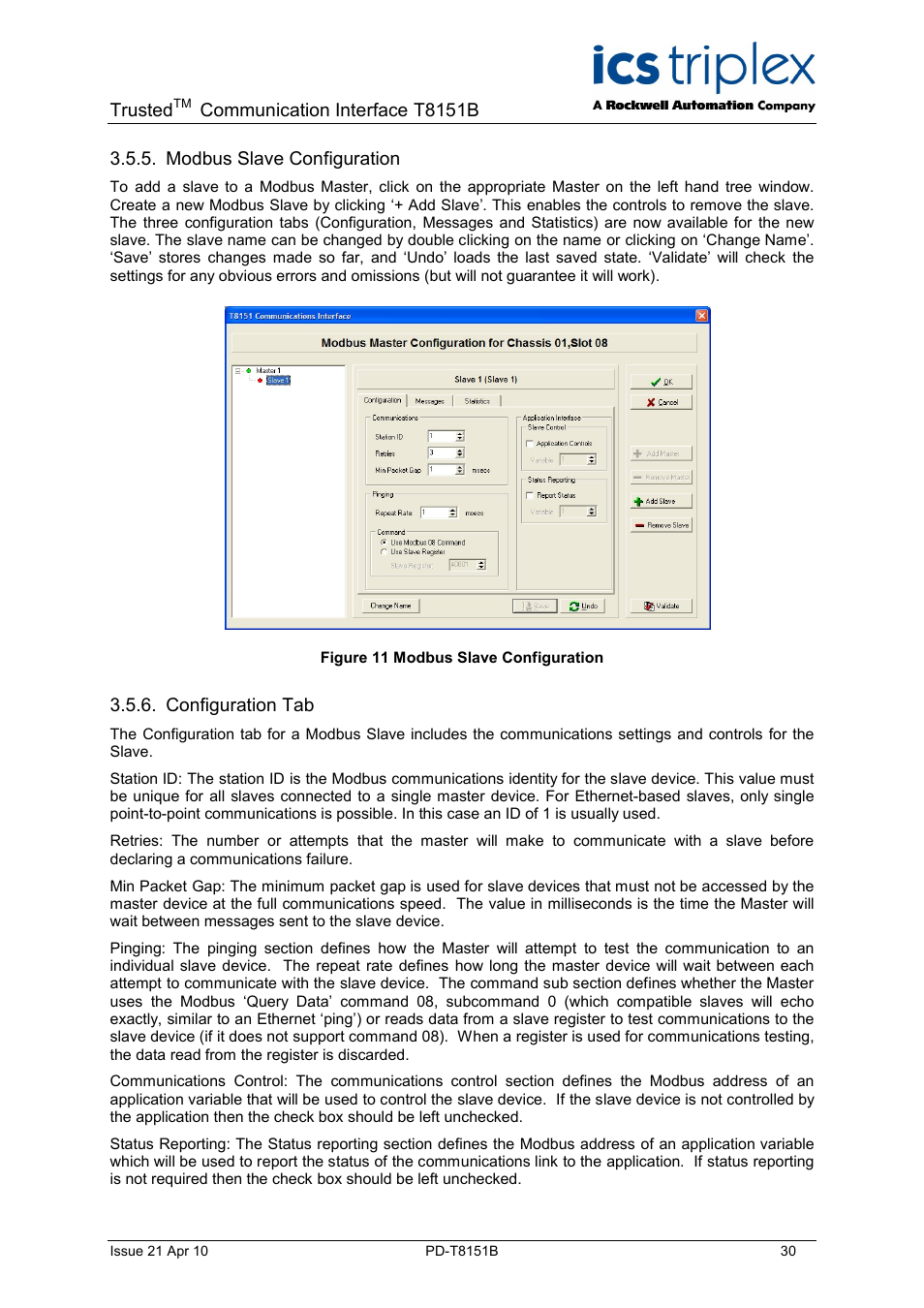 Rockwell Automation T8xxx Trusted Communications Interface User Manual | Page 30 / 68