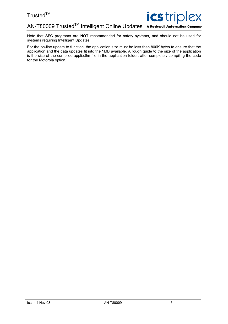 Trusted, Intelligent online updates | Rockwell Automation T8xxx Application Note Trusted Intelligent Online Updates User Manual | Page 6 / 26