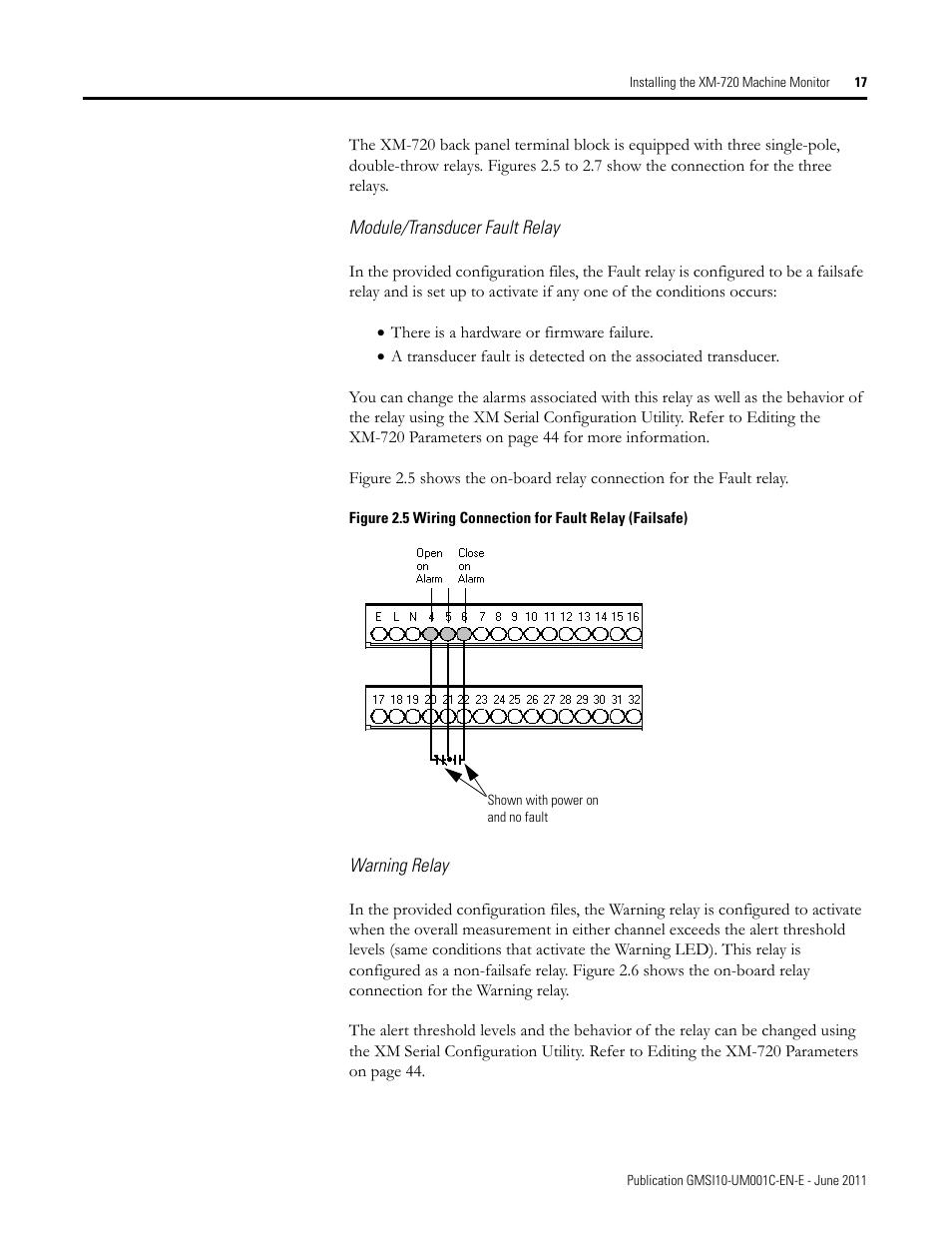 Rockwell Automation 1440-PK02-05M2 XM-720 Machine Monitor User Manual | Page 17 / 68