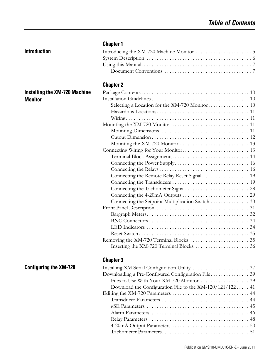 Rockwell Automation 1440-PK02-05M2 XM-720 Machine Monitor User Manual | Page 3 / 68