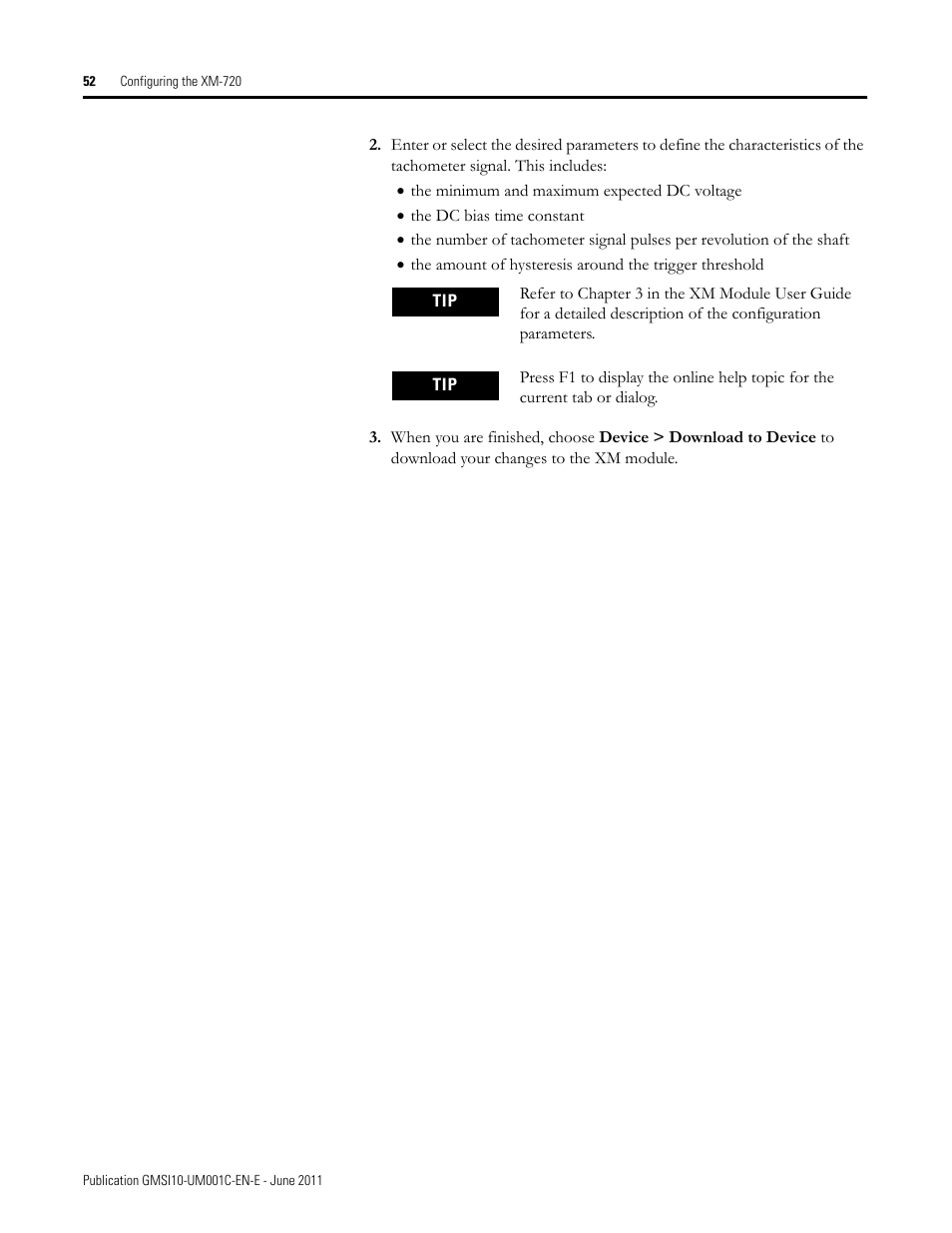 Rockwell Automation 1440-PK02-05M2 XM-720 Machine Monitor User Manual | Page 52 / 68