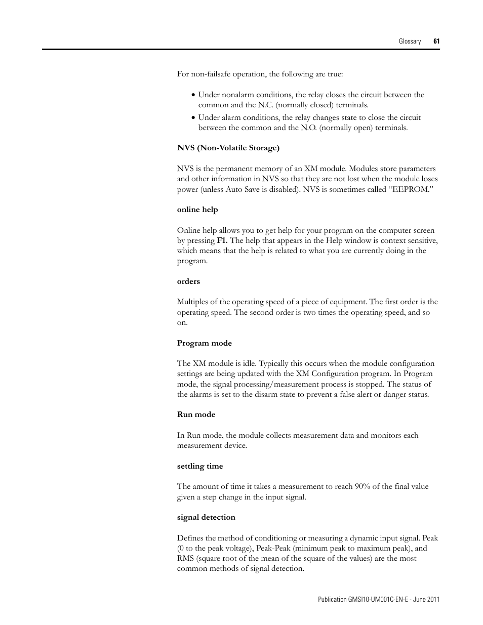 Rockwell Automation 1440-PK02-05M2 XM-720 Machine Monitor User Manual | Page 61 / 68