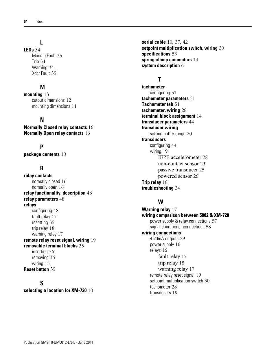 Rockwell Automation 1440-PK02-05M2 XM-720 Machine Monitor User Manual | Page 64 / 68