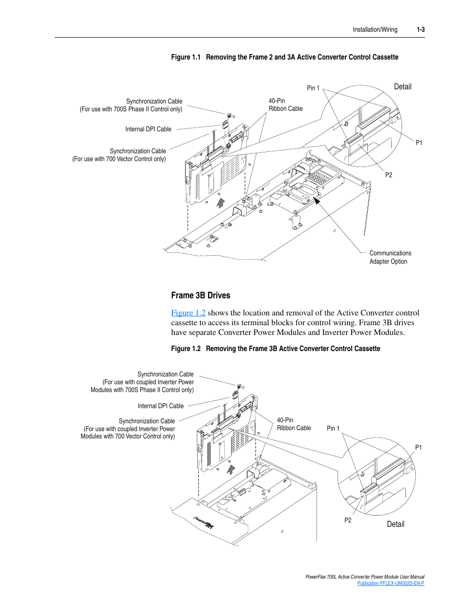 Frame 3b drives, Frame 3b drives -3 | Rockwell Automation 20L, LPM20 PowerFlex 700 Active Converter Power Module User Manual | Page 13 / 72