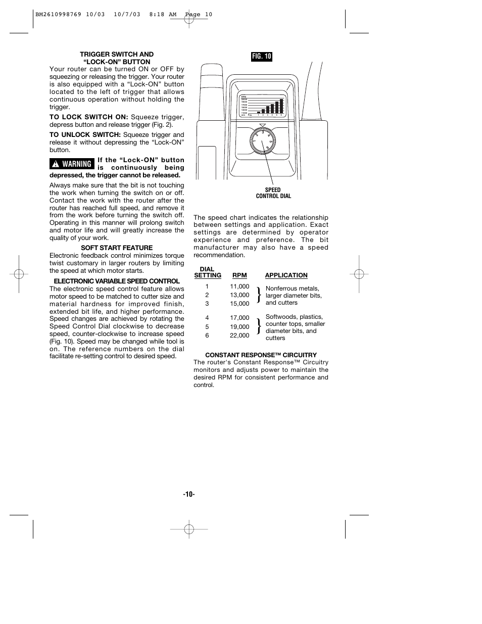 Bosch 1613AEVS User Manual | Page 10 / 44
