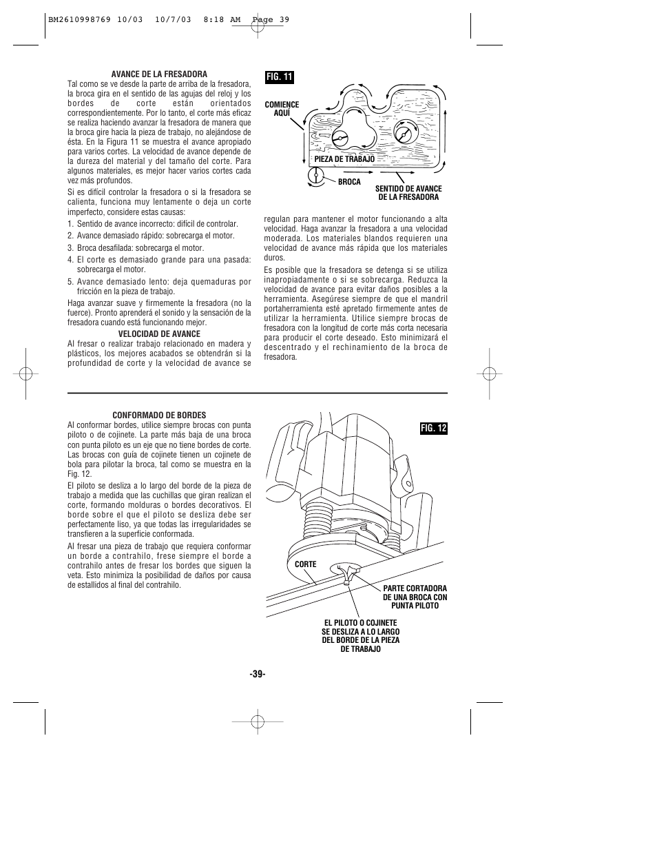 Bosch 1613AEVS User Manual | Page 39 / 44