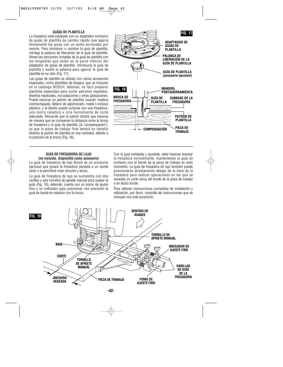 Bosch 1613AEVS User Manual | Page 42 / 44
