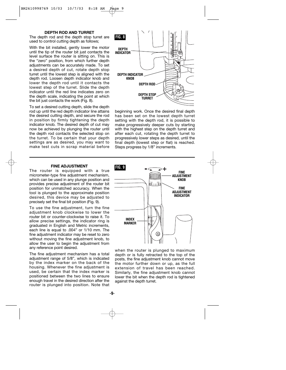 Bosch 1613AEVS User Manual | Page 9 / 44