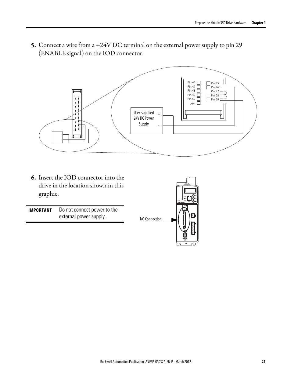 Rockwell Automation Logix5000 Control System: Connect Kinetix 350 Drives over an EtherNet/IP Network Quick Start User Manual | Page 21 / 52