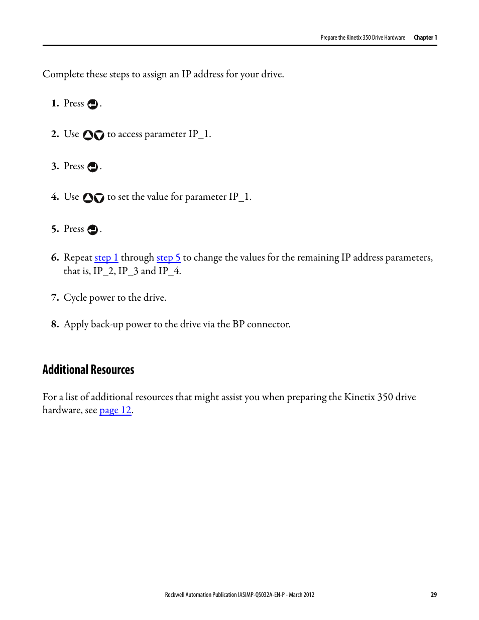 Additional resources | Rockwell Automation Logix5000 Control System: Connect Kinetix 350 Drives over an EtherNet/IP Network Quick Start User Manual | Page 29 / 52