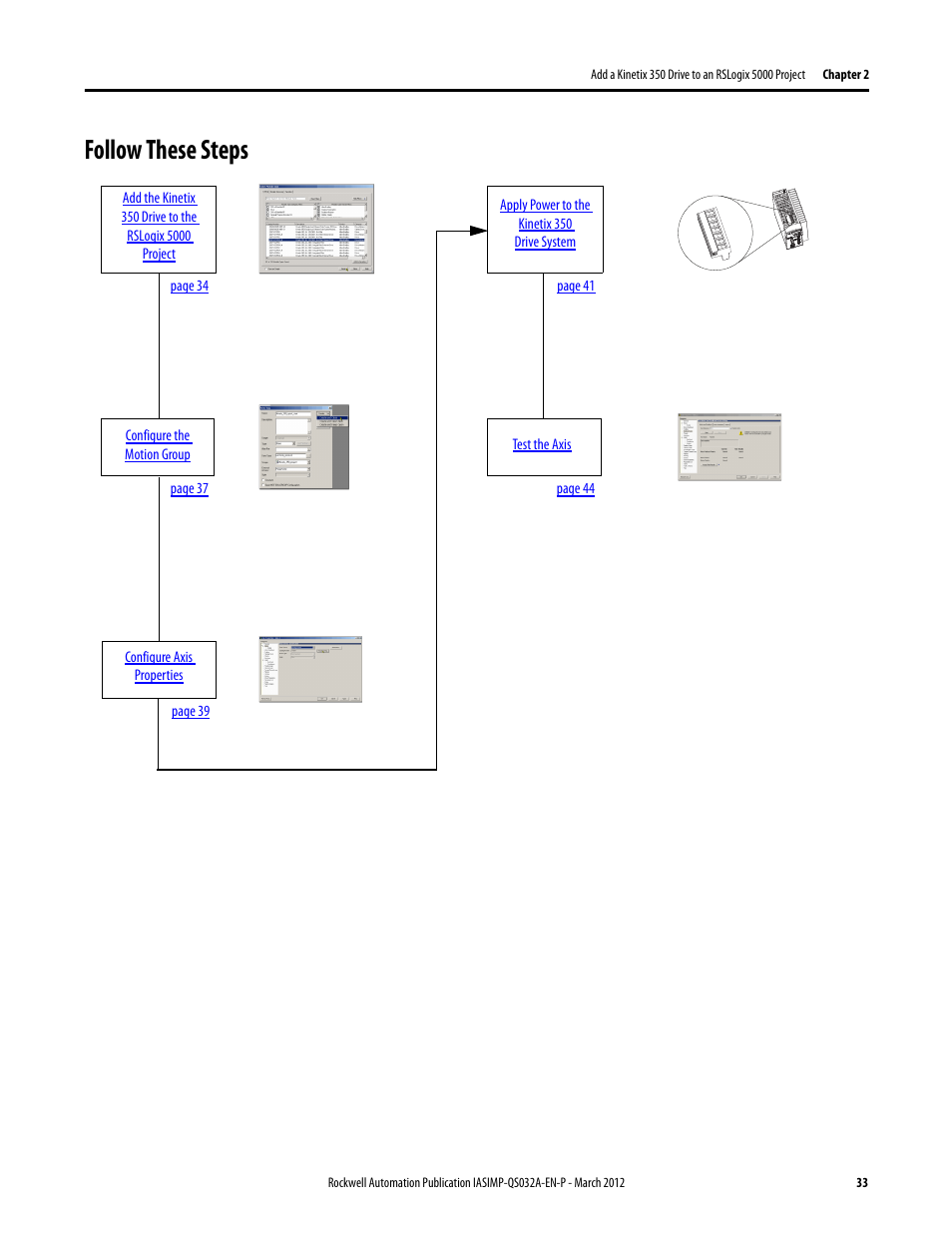 Follow these steps | Rockwell Automation Logix5000 Control System: Connect Kinetix 350 Drives over an EtherNet/IP Network Quick Start User Manual | Page 33 / 52