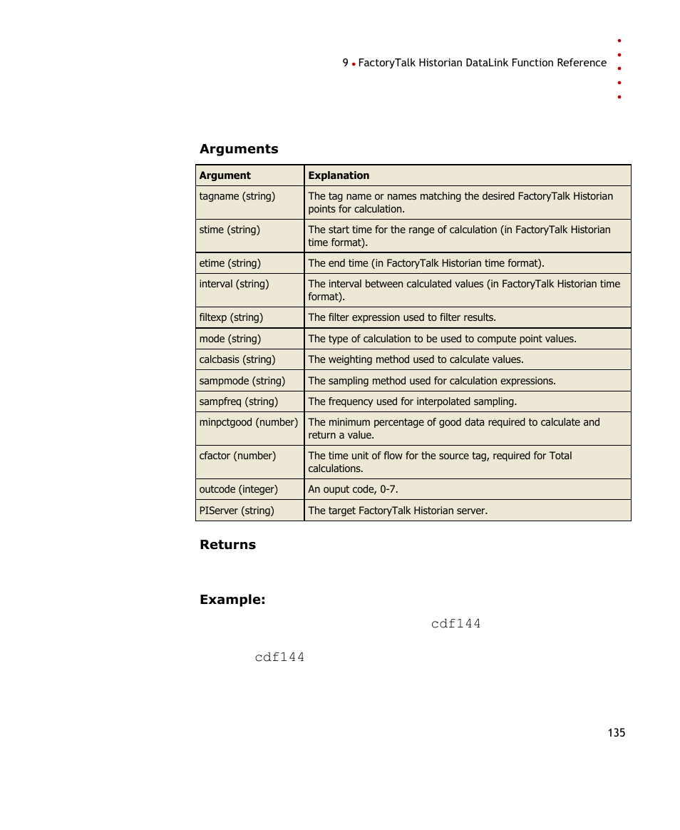 Rockwell Automation FactoryTalk Historian SE DataLink 4.2 User Guide User Manual | Page 143 / 164