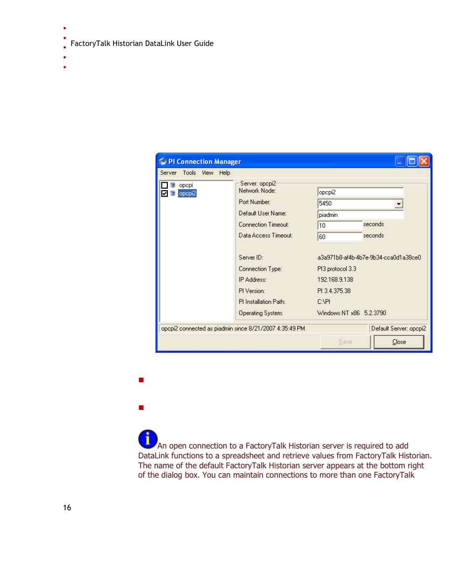 Rockwell Automation FactoryTalk Historian SE DataLink 4.2 User Guide User Manual | Page 24 / 164