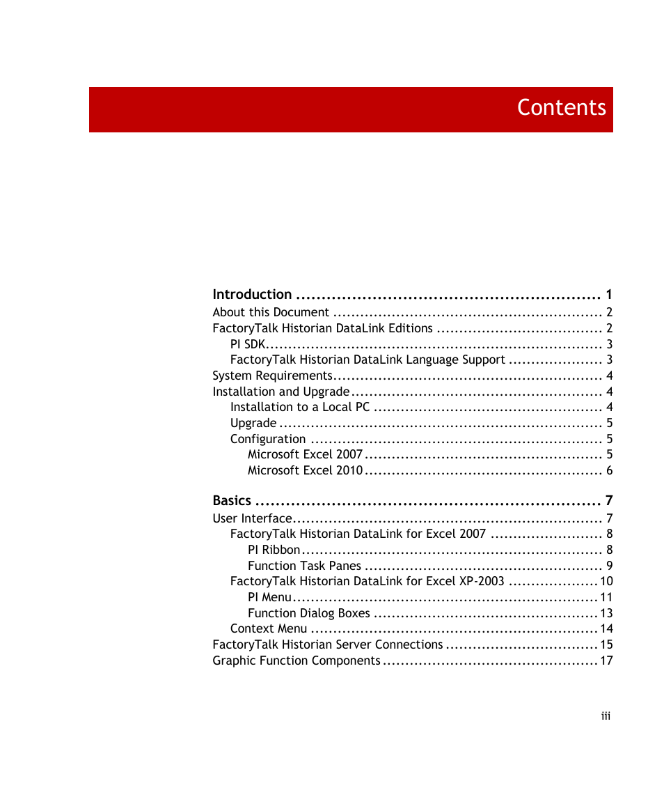 Rockwell Automation FactoryTalk Historian SE DataLink 4.2 User Guide User Manual | Page 3 / 164