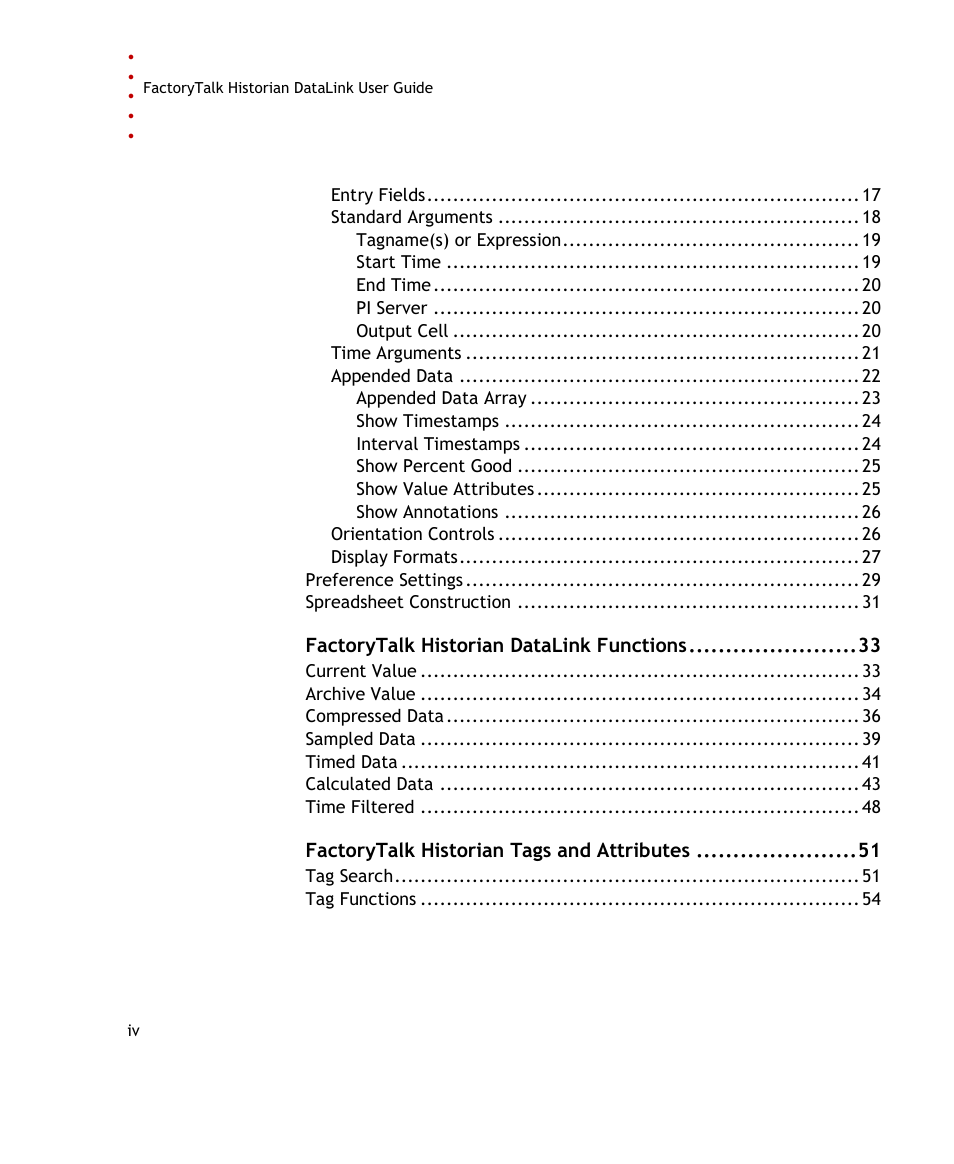Rockwell Automation FactoryTalk Historian SE DataLink 4.2 User Guide User Manual | Page 4 / 164