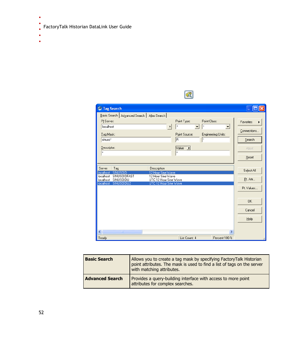 Rockwell Automation FactoryTalk Historian SE DataLink 4.2 User Guide User Manual | Page 60 / 164