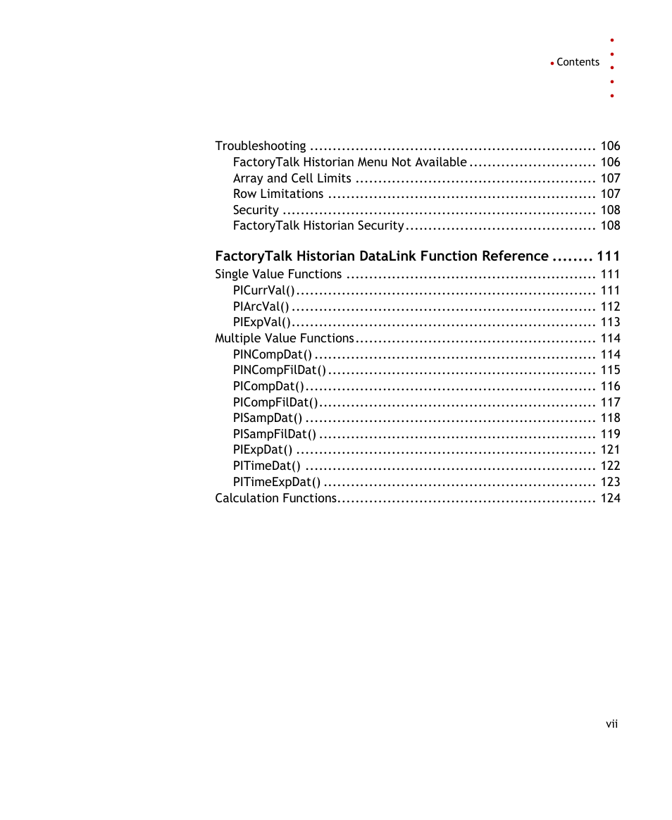 Rockwell Automation FactoryTalk Historian SE DataLink 4.2 User Guide User Manual | Page 7 / 164