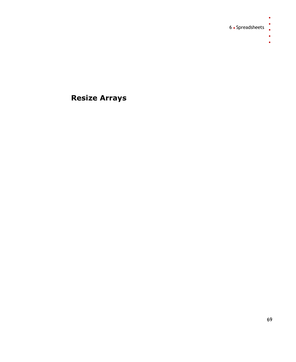 Resize arrays | Rockwell Automation FactoryTalk Historian SE DataLink 4.2 User Guide User Manual | Page 77 / 164