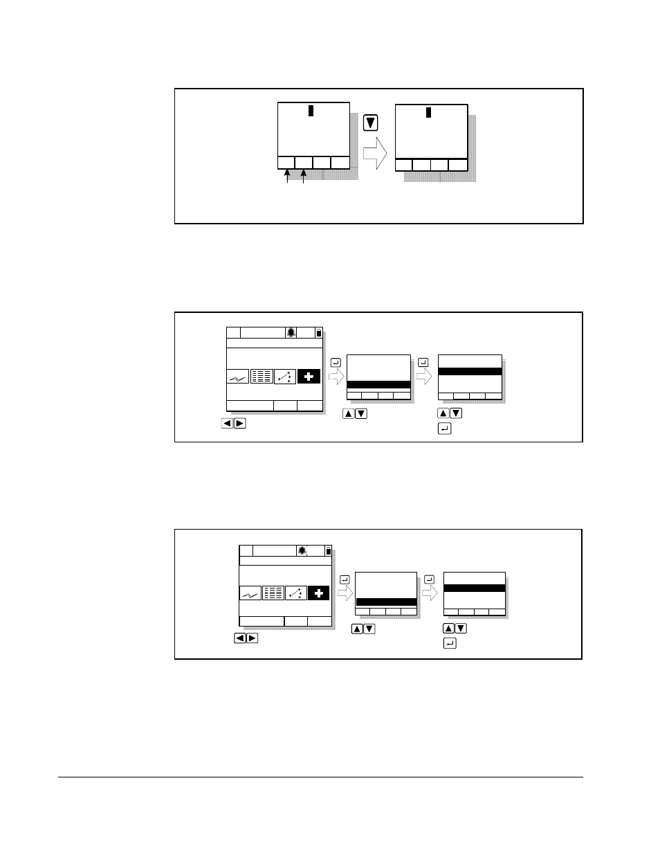 2 accessing the fault parameters, 3 accessing the drive status parameters, F1 = clear fault | F2 f1 f2 = clear fault queue | Rockwell Automation Liqui-Flo 1.5 General Purpose and Vector Duty User Manual | Page 134 / 170